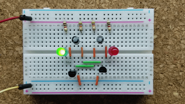 Astable Multivibrator in Action - GIF
