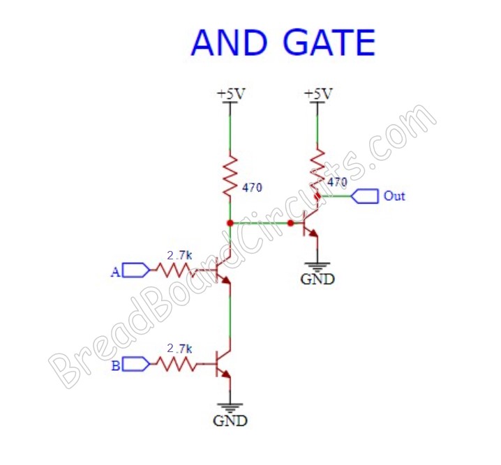 Transistor AND Gate Circuit