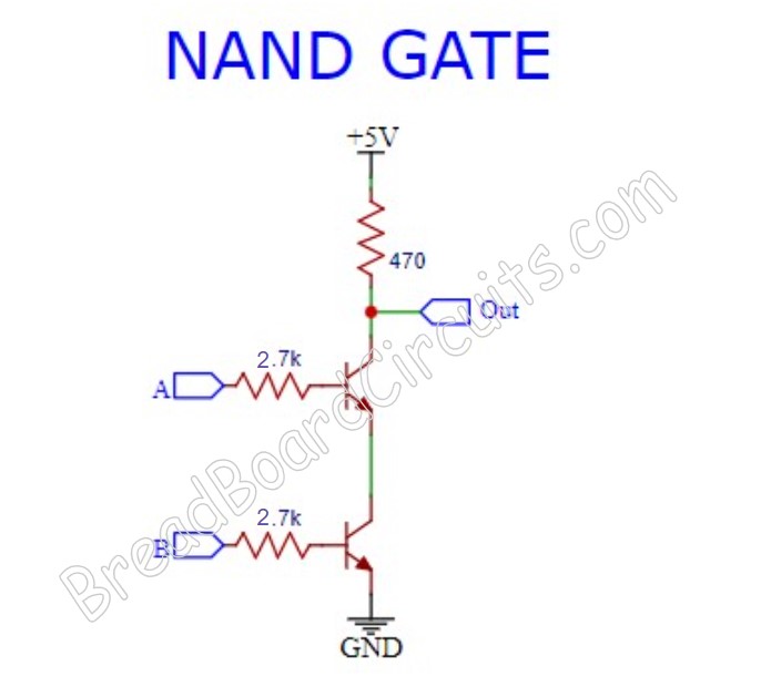 Transistor NAND Gate