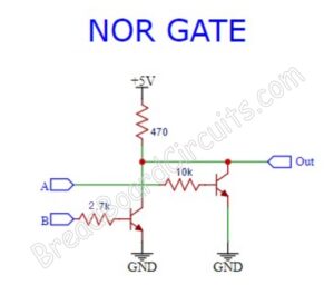 BJT Logic Gates - BreadBoardCircuits.com