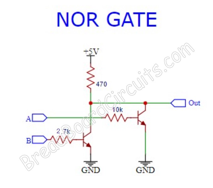 Transistor NOR Gate