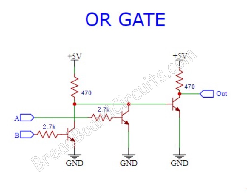 Transistor OR Gate Circuit