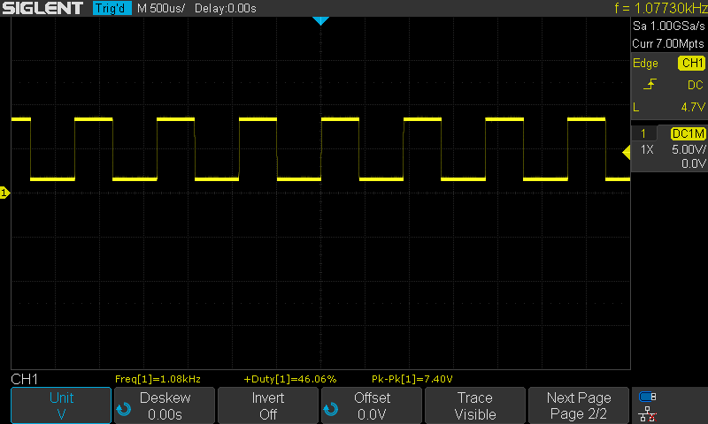 Single Supply Op Amp Oscillator Rectangular Waveform